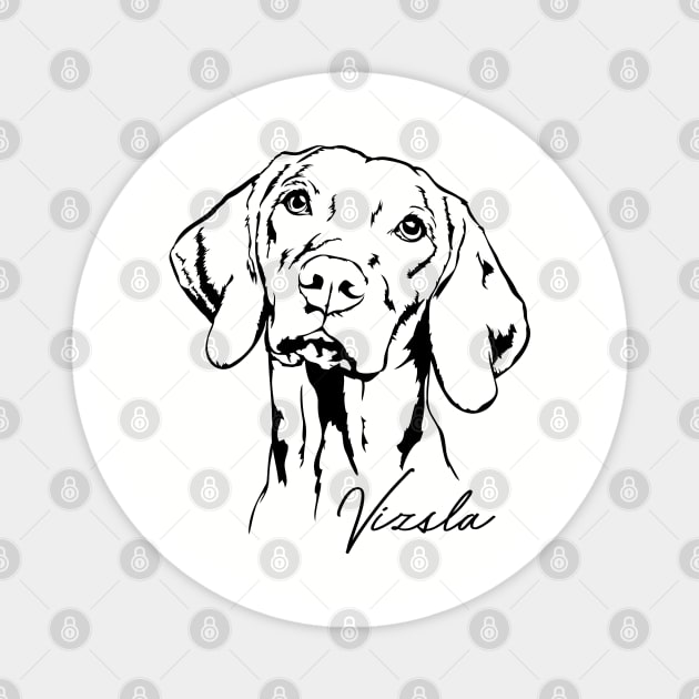 Hungarian Vizsla dog lover portrait Magnet by wilsigns